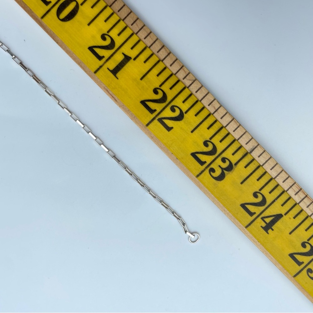 Classic 925 Sterling Silver Rectangular Paperclip… - image 6